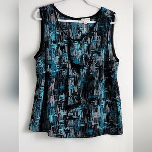 Studio Works Womens Pullover Tank Top Tie Accent On the Front Sz XL